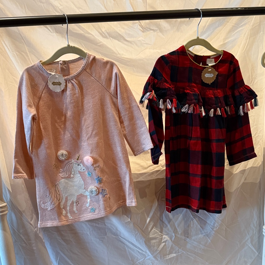 Mudpie Girls Holiday Long Sleeve Set 3t (A2)